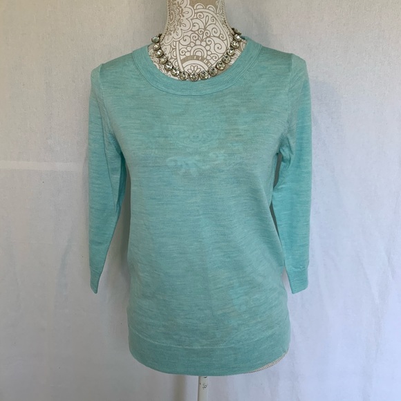 J. Crew Sweaters - J. Crew // Aqua Blue Merino Wool Tippi Sweater S